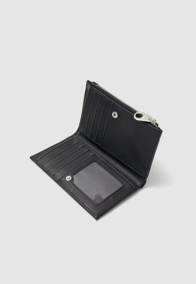 Enkel pung i krokodilleimitasjon