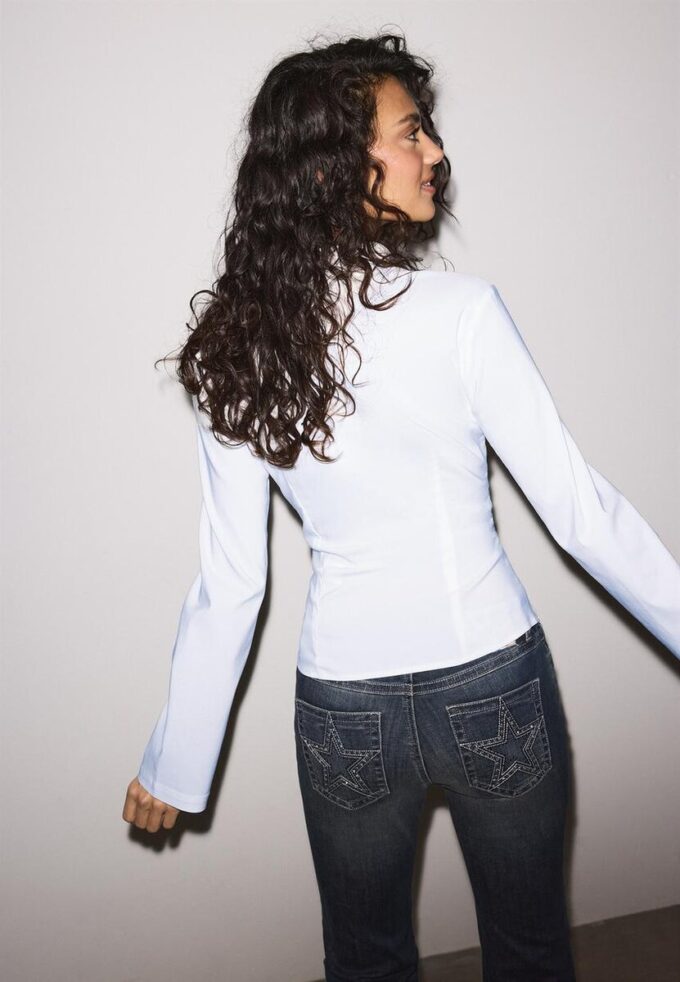 Enkel skjorte med rynker