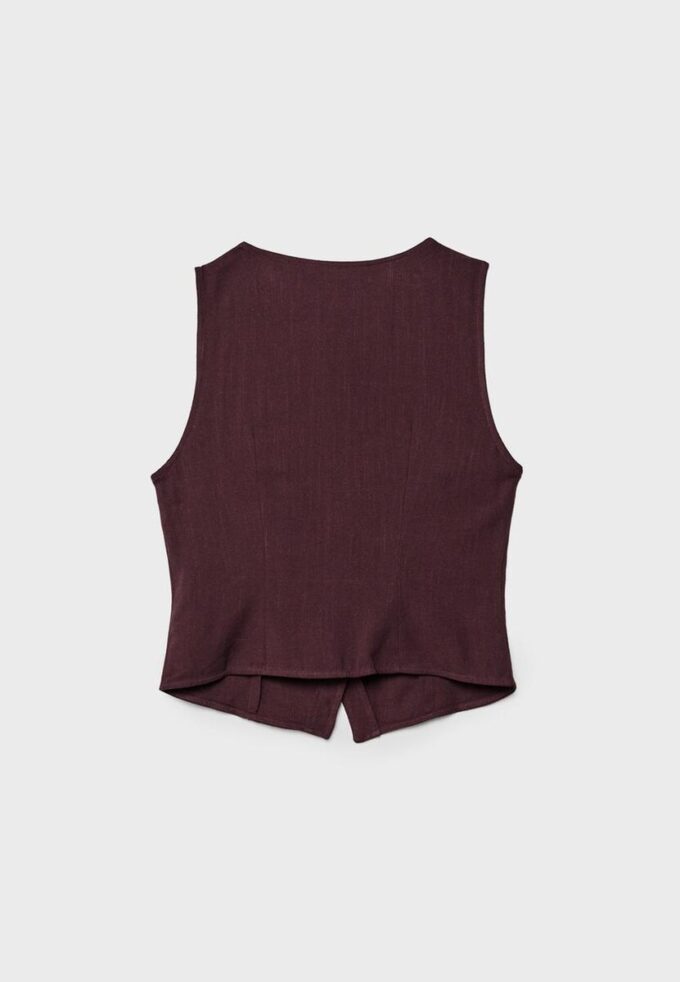 Ermeløs topp med knapper