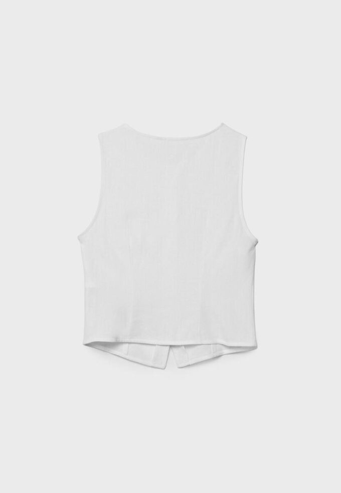 Ermeløs topp med knapper