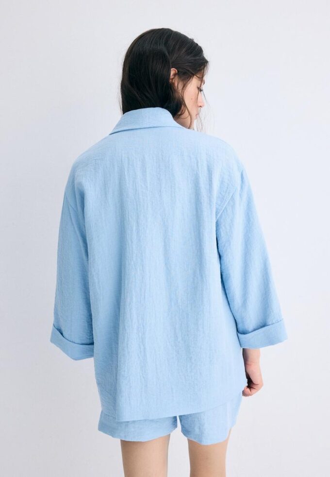 Flytende blazer med dobbel knappestolpe