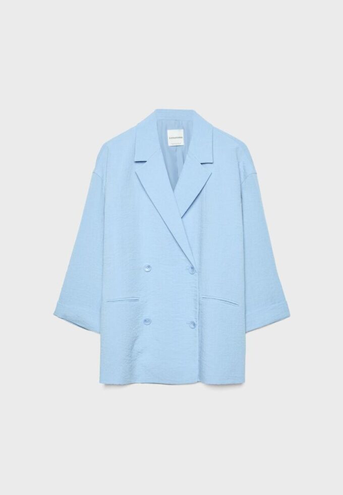 Flytende blazer med dobbel knappestolpe