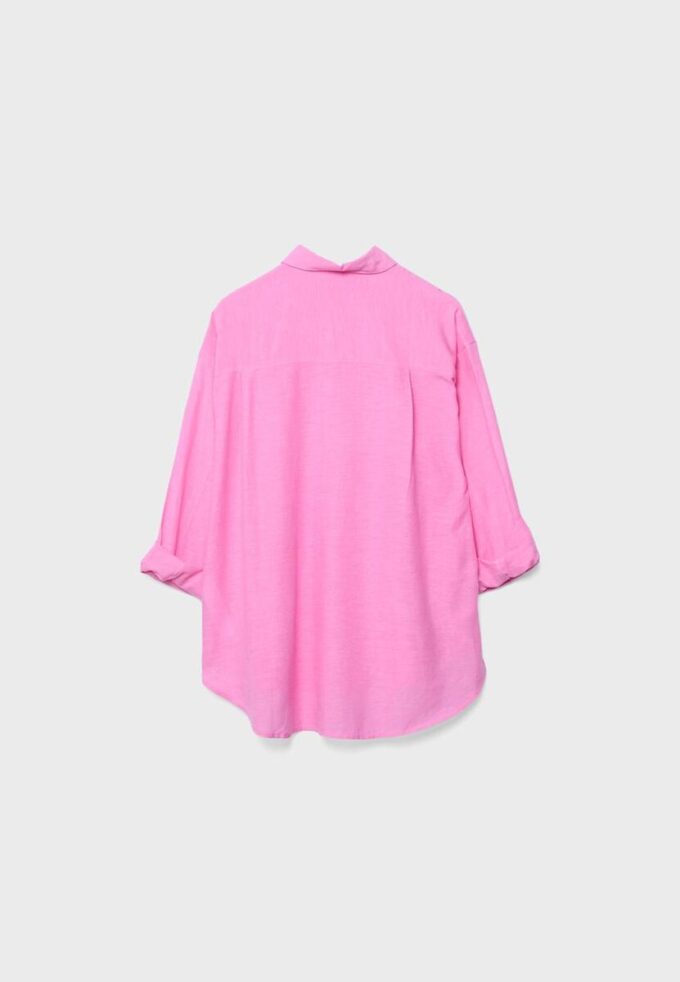 Flytende skjorte i lin-look