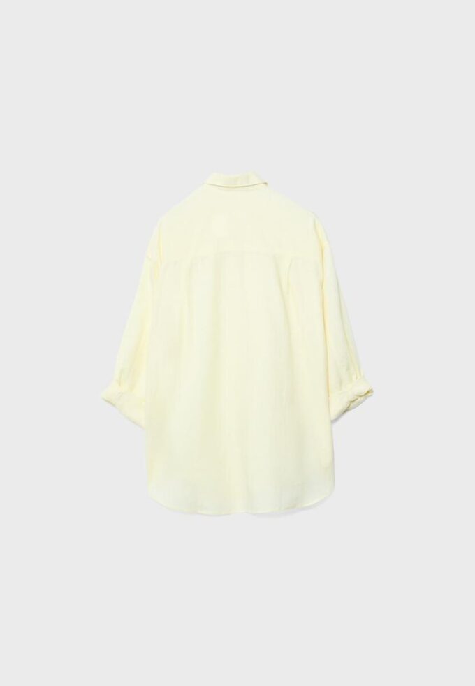 Flytende skjorte i lin-look