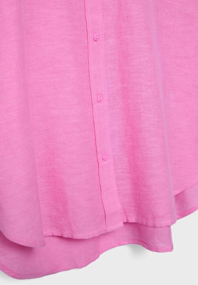 Flytende skjorte i lin-look