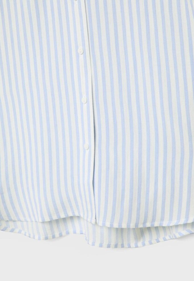 Flytende skjorte i lin-look