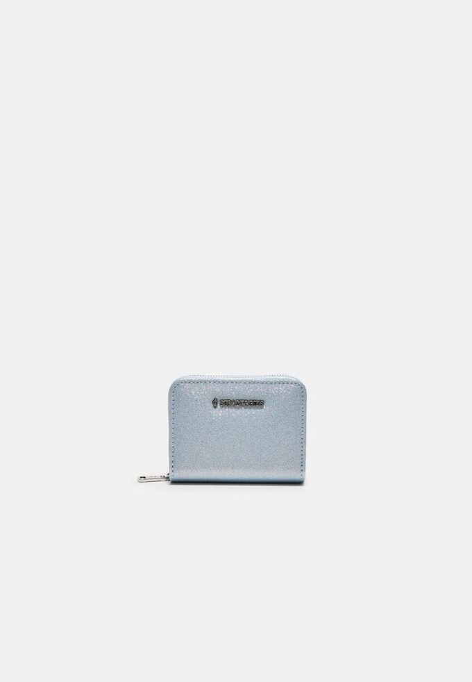 Glitrende pung med glidelås