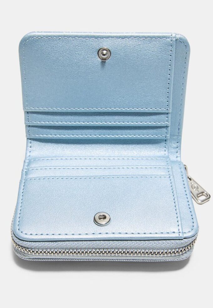 Glitrende pung med glidelås