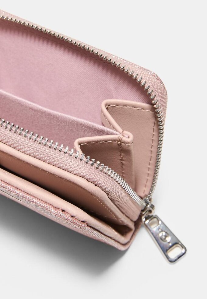 Glitrende pung med glidelås