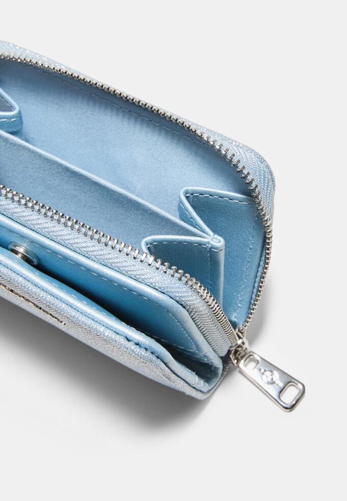 Glitrende pung med glidelås