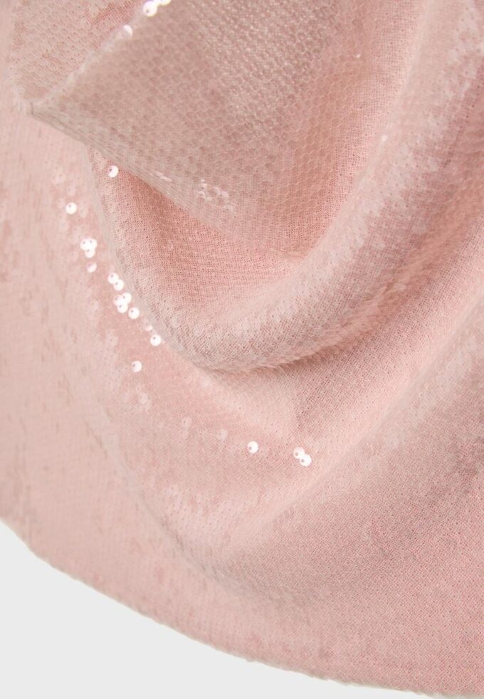 Haltertop med paljetter