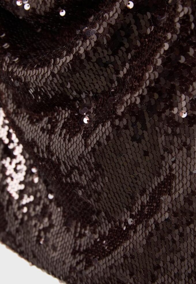 Haltertop med paljetter