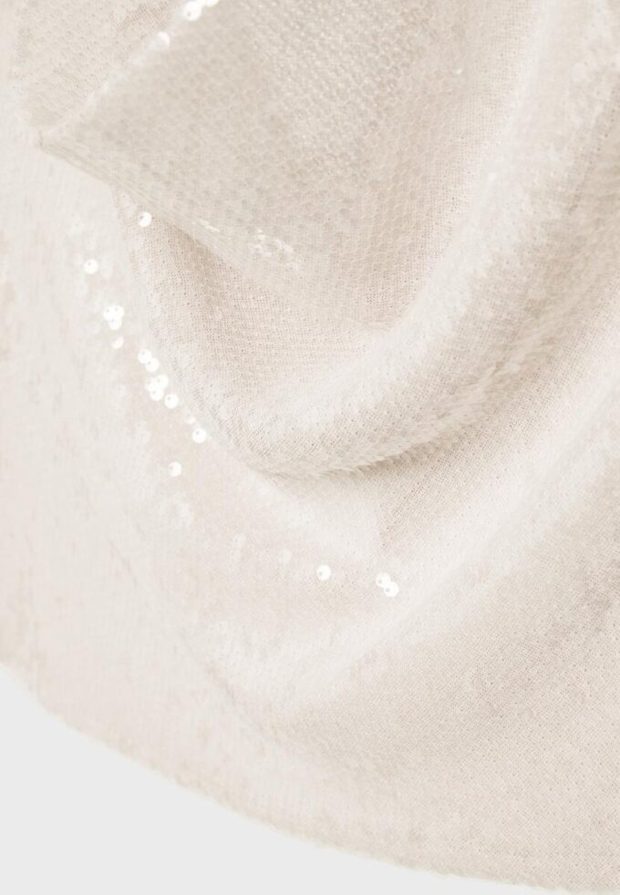 Haltertop med paljetter