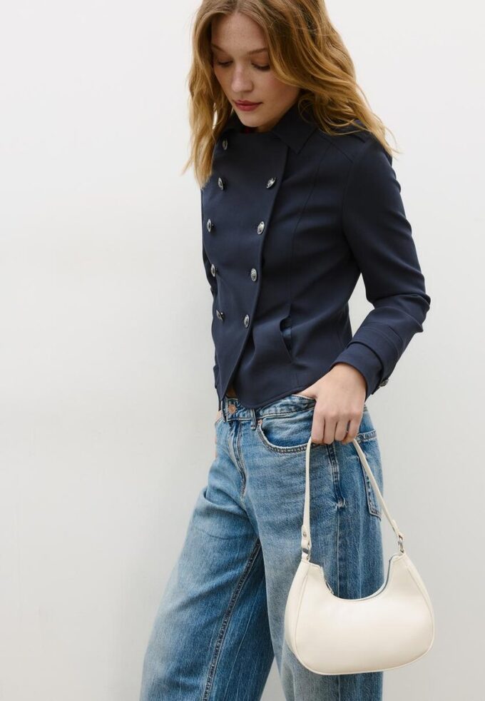 Halvmåne-skulderveske