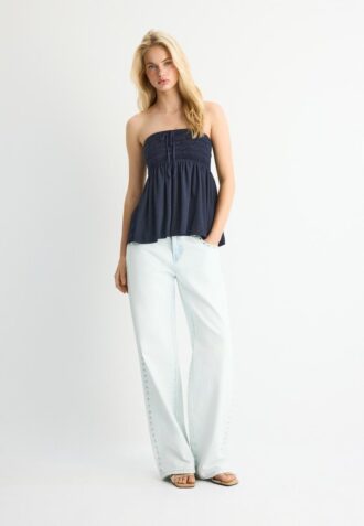 Heklet bandeau-topper