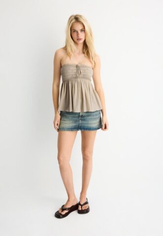 Heklet bandeau-topper