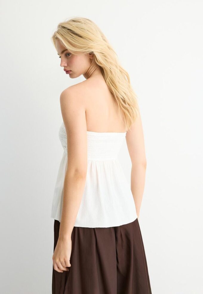 Heklet bandeau-topper