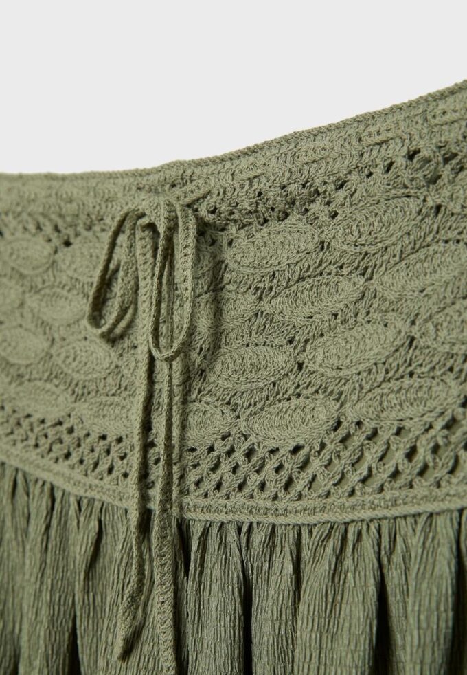 Heklet bandeau-topper