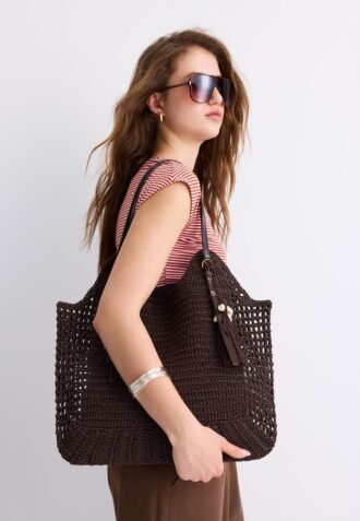 Heklet skulderveske