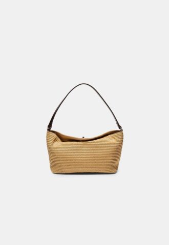 Heklet skulderveske med metalllås