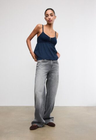 Heklet topp med volanger