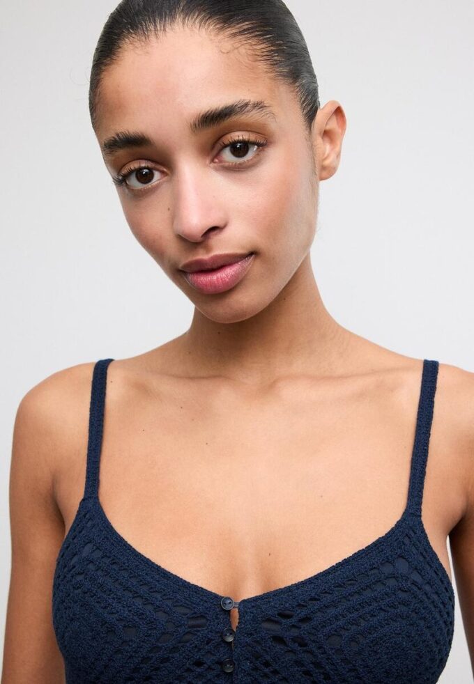 Heklet topp med volanger