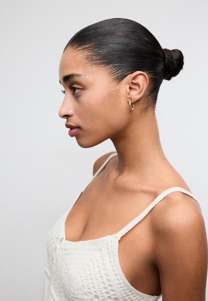 Heklet topp med volanger