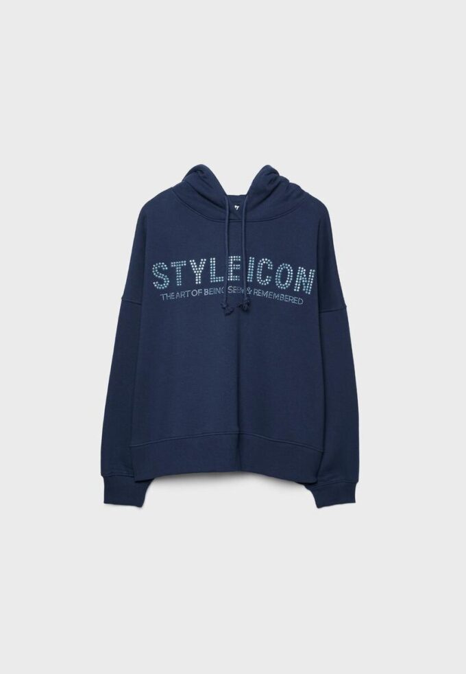 Hettegenser med rhinestones