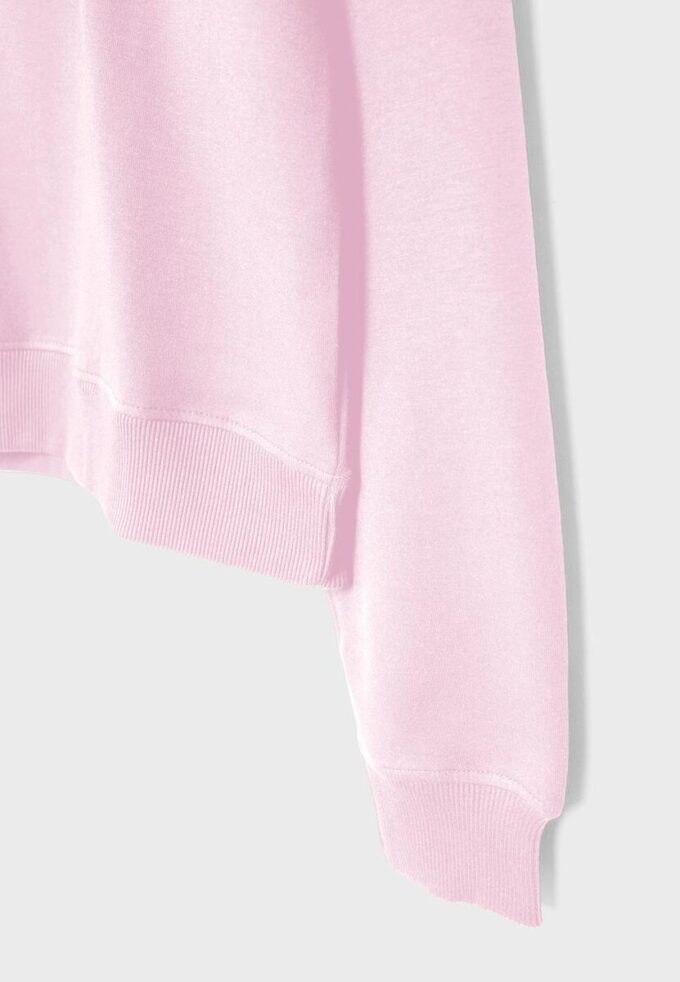 Høyhalset sweatshirt med glidelås