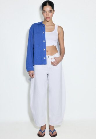 Jakke med påsydde lommer