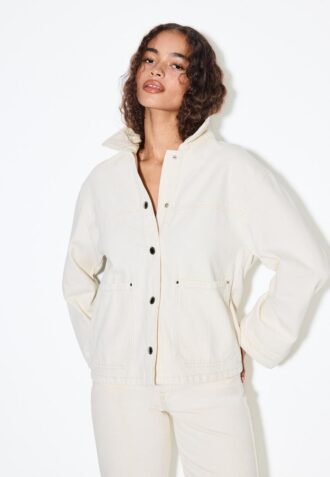 Jakke med påsydde lommer