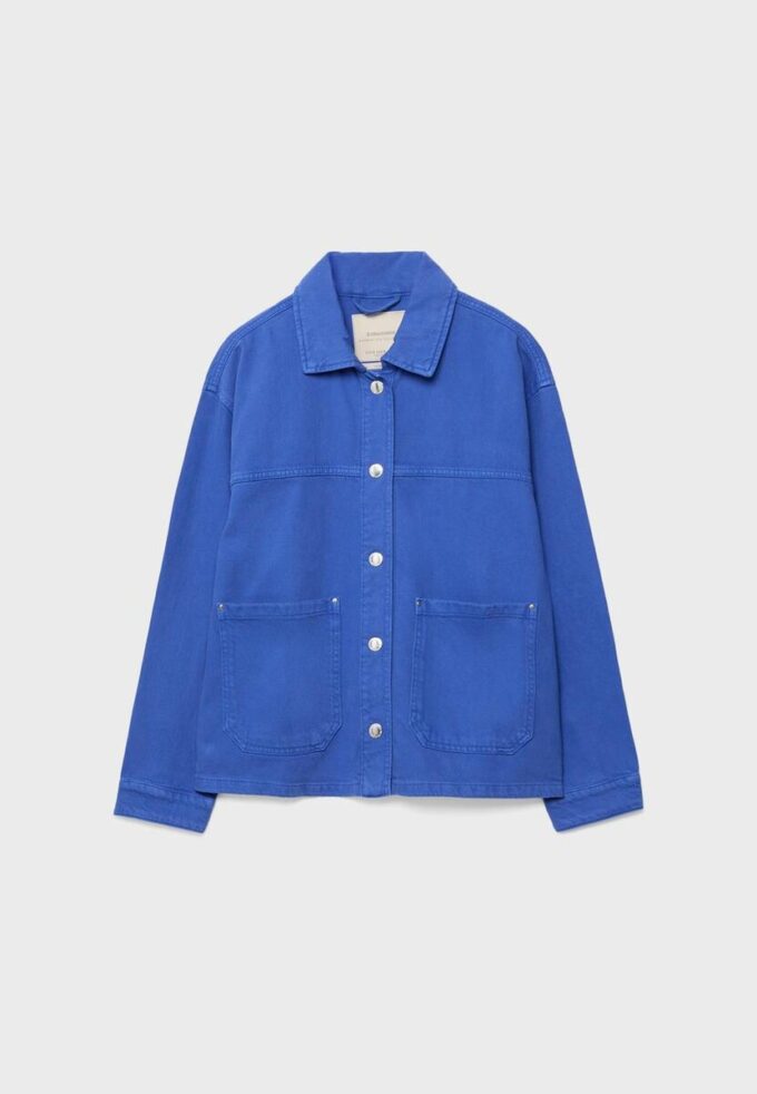 Jakke med påsydde lommer