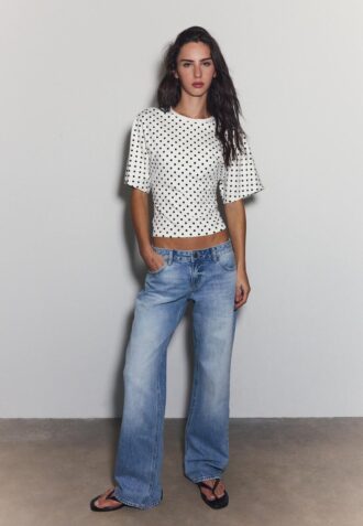 Japansk T-skjorte med korte ermer