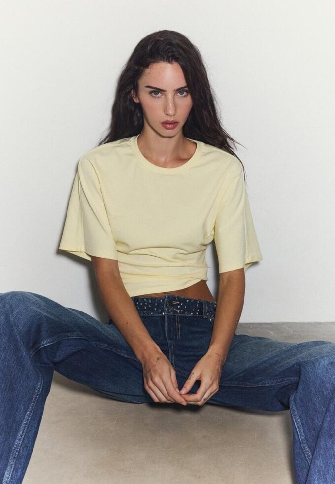 Japansk T-skjorte med korte ermer