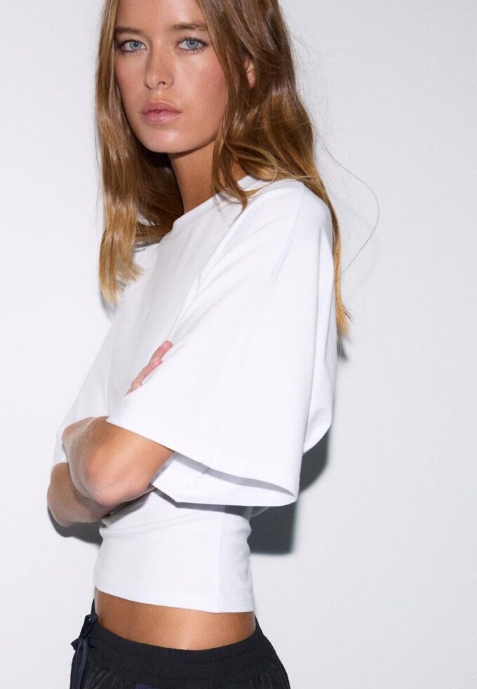 Japansk T-skjorte med korte ermer