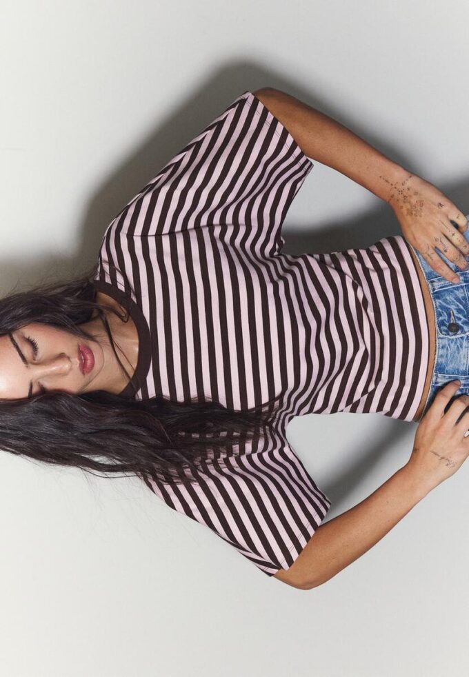 Japansk T-skjorte med korte ermer