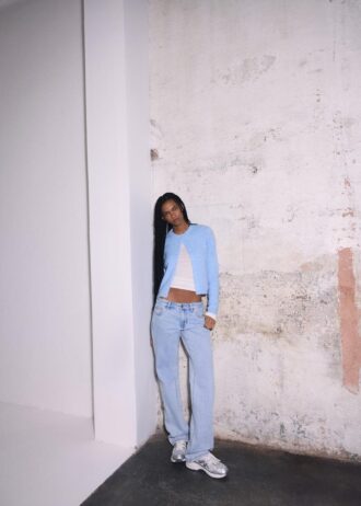 Jeans med lav midje og rette ben