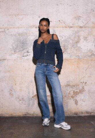 Jeans med lav midje og rette ben