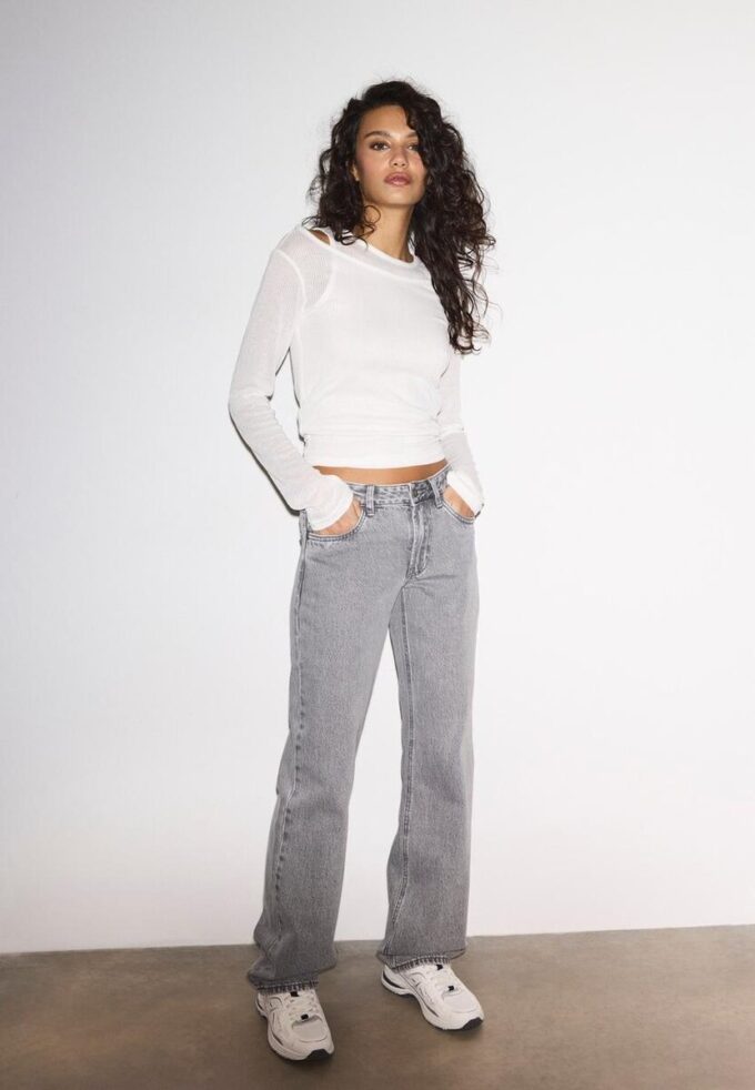 Jeans med lav midje og rette ben