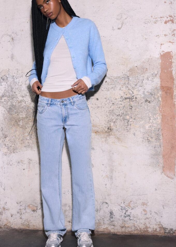 Jeans med lav midje og rette ben