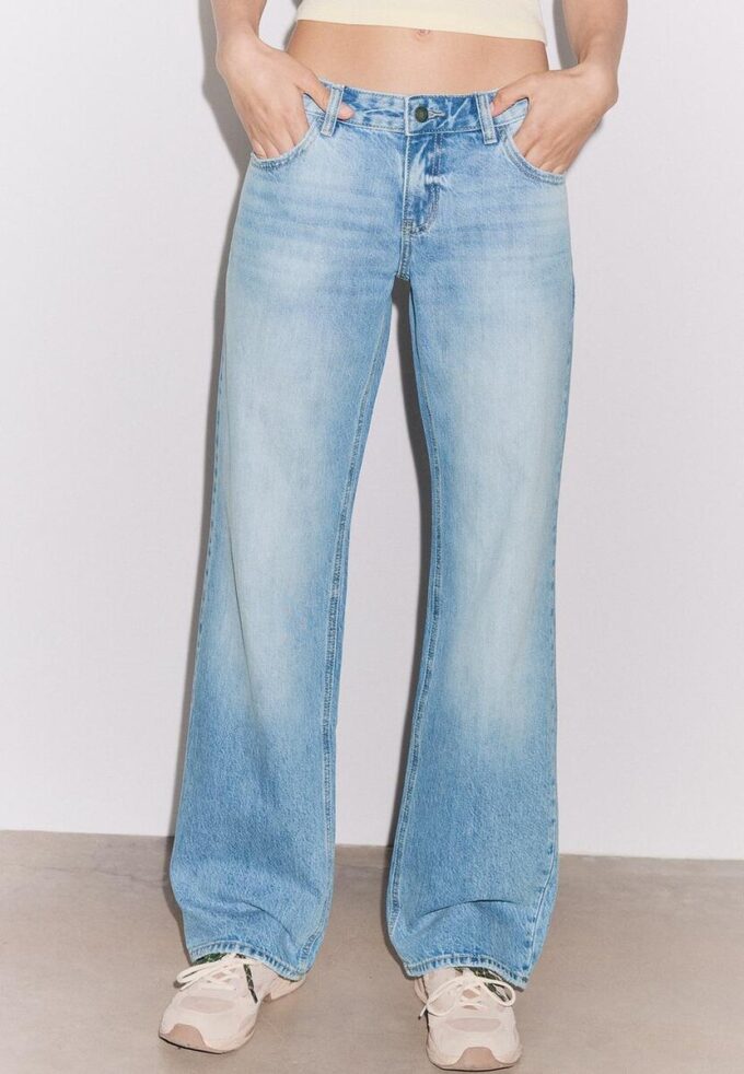 Jeans med lav midje og rette ben