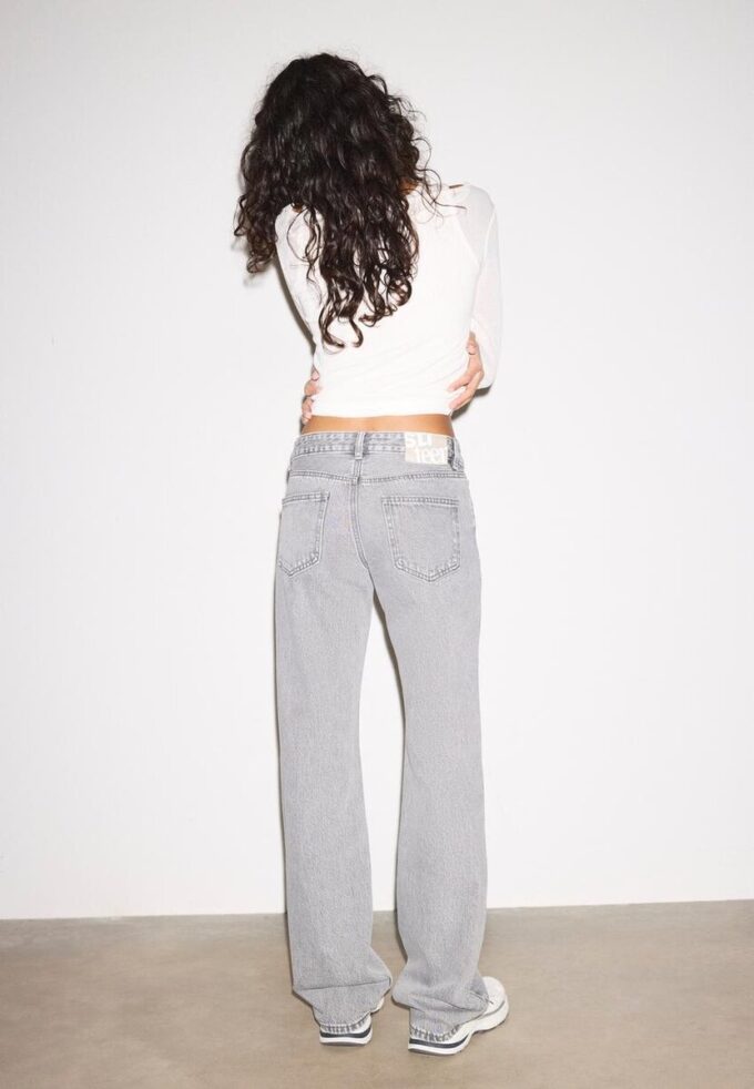 Jeans med lav midje og rette ben