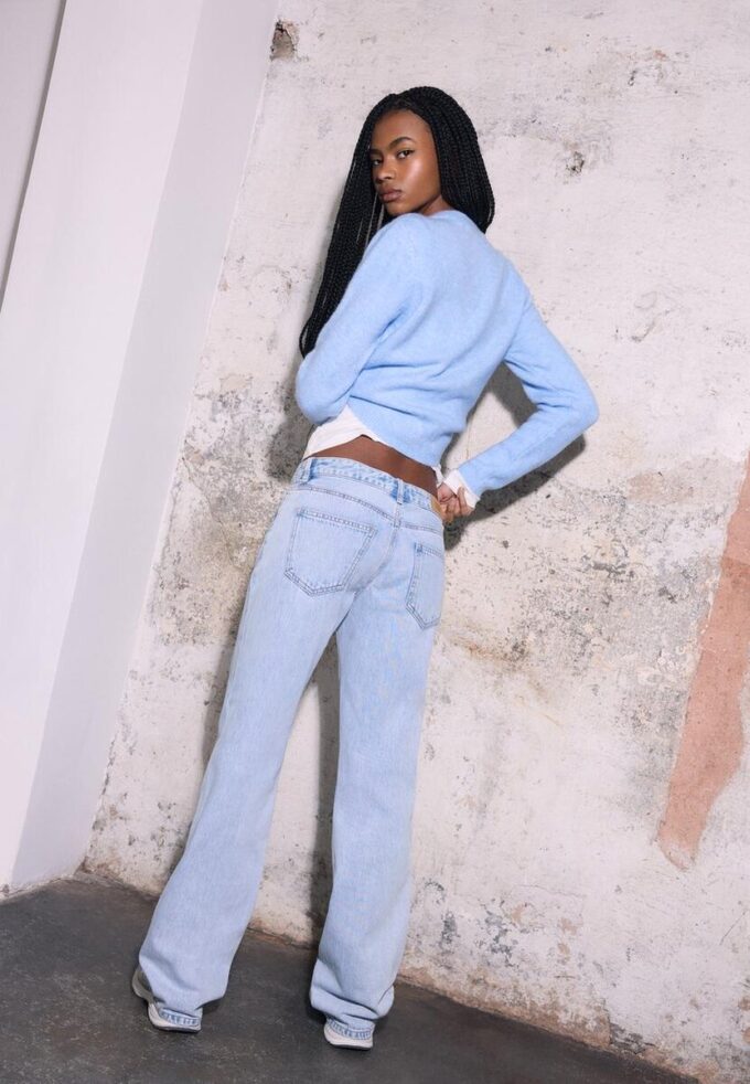 Jeans med lav midje og rette ben