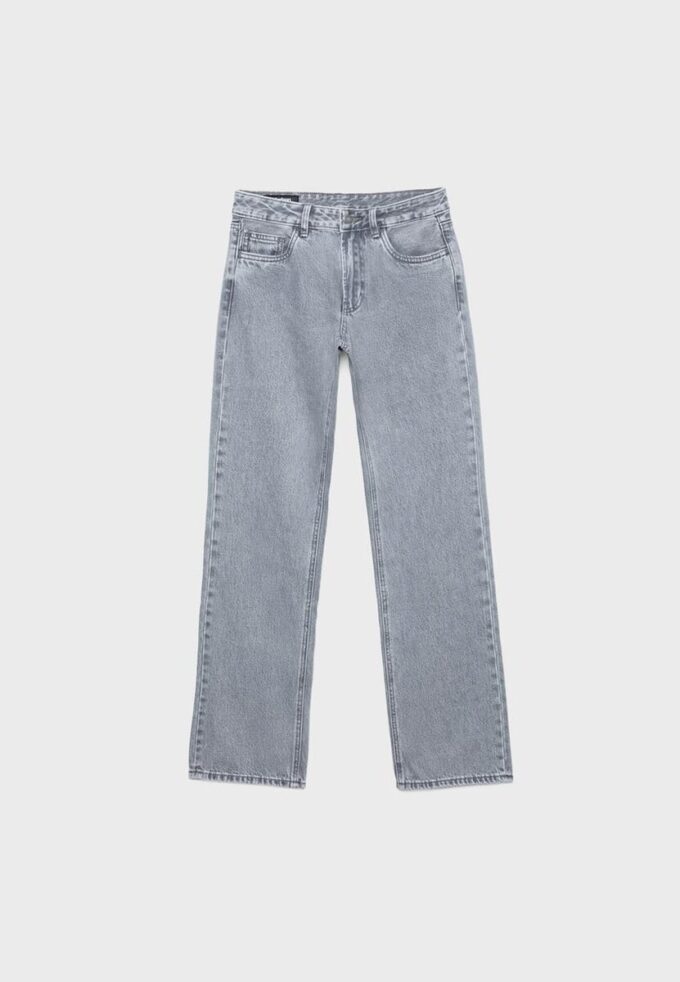 Jeans med lav midje og rette ben