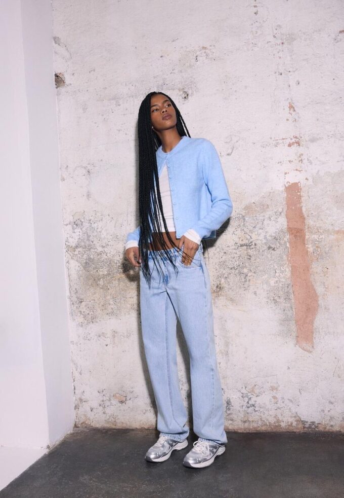 Jeans med lav midje og rette ben