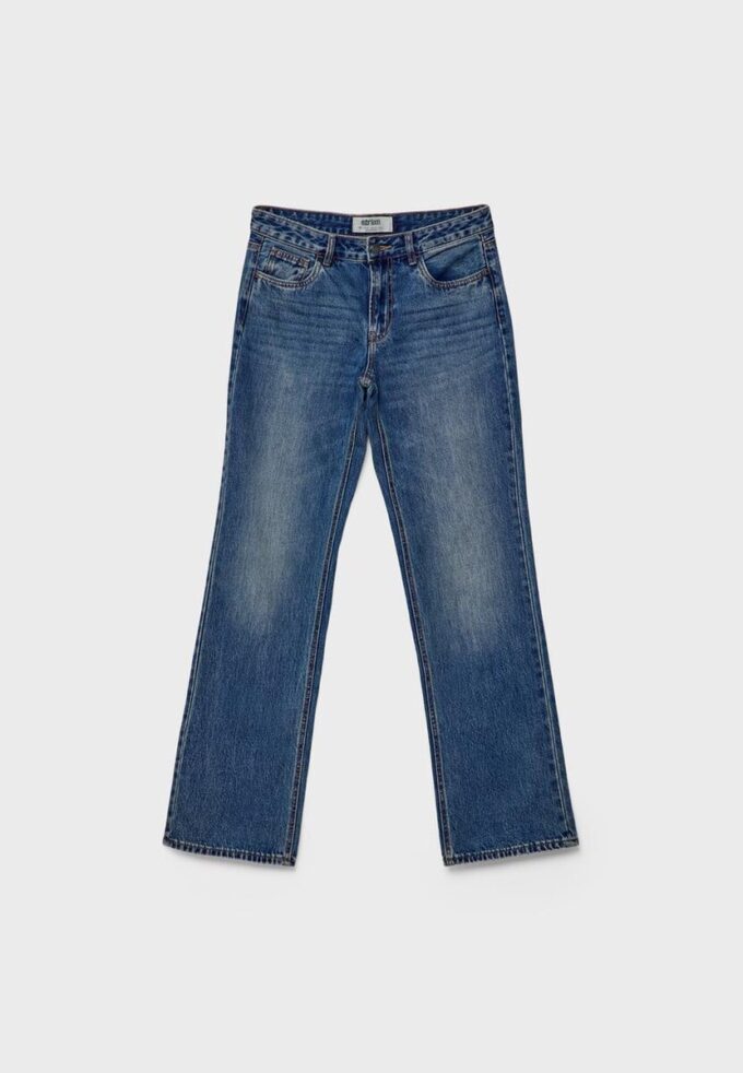 Jeans med lav midje og rette ben