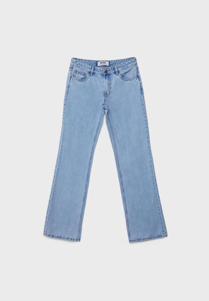 Jeans med lav midje og rette ben