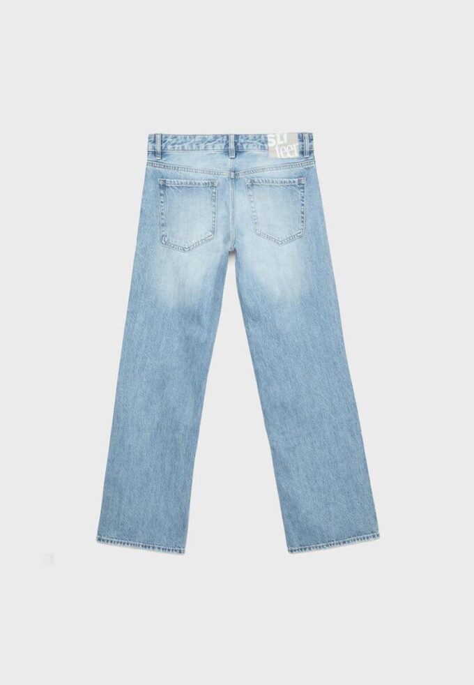 Jeans med lav midje og rette ben