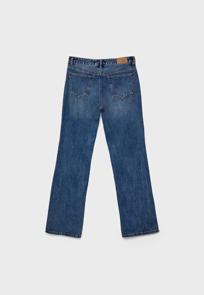 Jeans med lav midje og rette ben