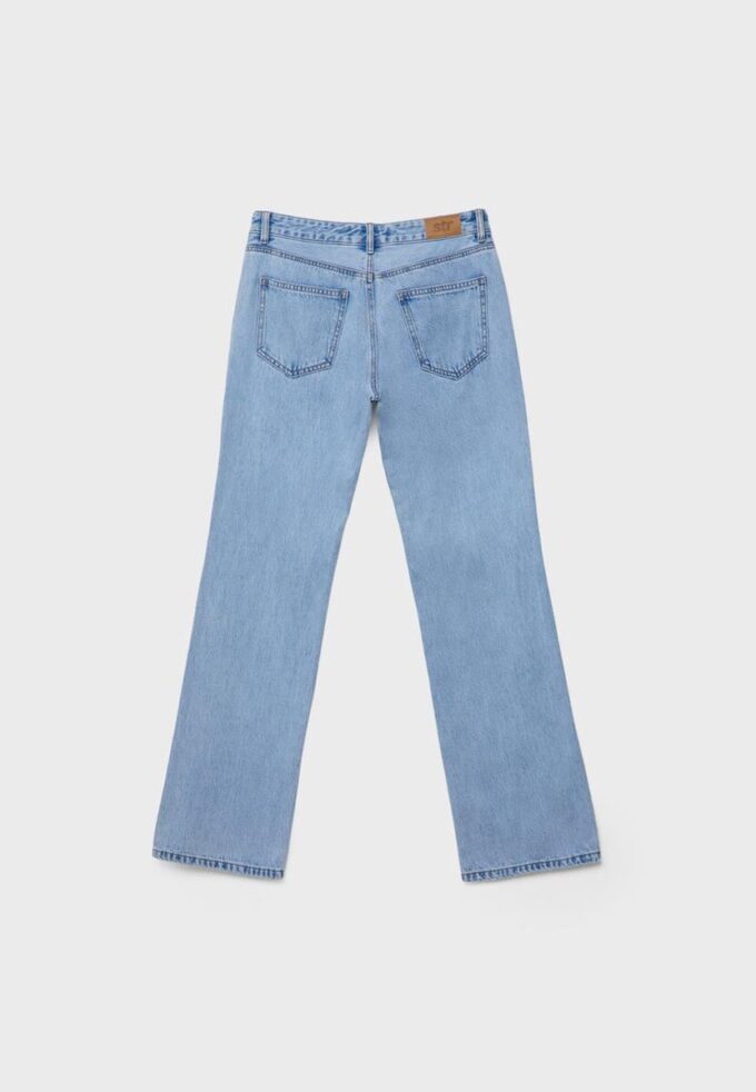 Jeans med lav midje og rette ben
